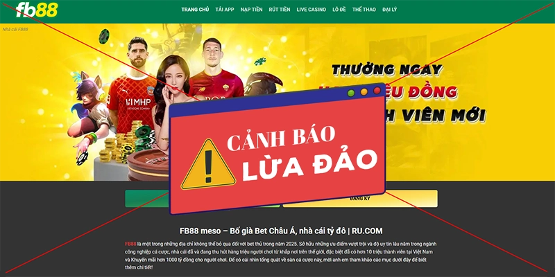 Cảnh báo những trang web lừa đảo